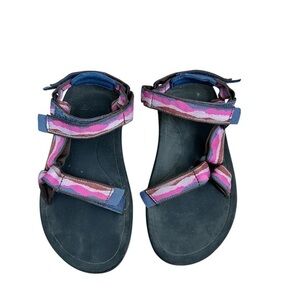 Teva Pink and Blue Strappy Sandals
